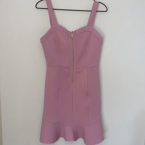 J.O.A. Lilac Zipper Front Ruffle Dress XS NWT